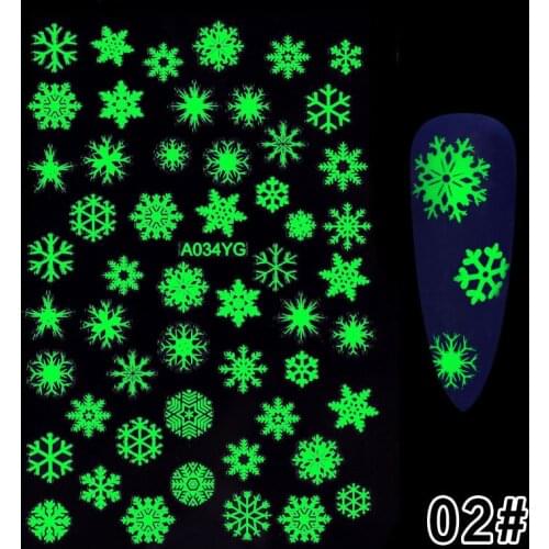 4 Styles/Set Glitter Nail Sticker Luminous Halloween Shinning Black Laser Gold Butterfly DIY Decorations Designs Nail Art Patch