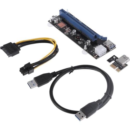 Adapter Notebook Smartphone Expansion PCI-E Express 1x To 16x Extender Riser Card Converter for Bitcoin Miner Mining