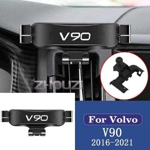 Car Mobile Phone Holder Mounts Stand GPS Gravity Navigation Bracket For Volvo V90 2016 2017 2018 2019 2020 2021 Car Accessories
