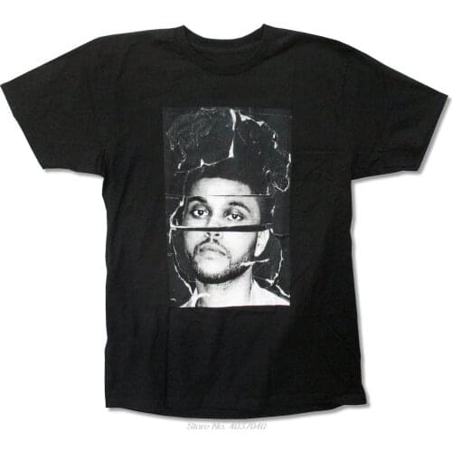 The Weeknd Cut Beauty Behind The Madness Black T Shirt New Official Starboy tees tshirt harajuku