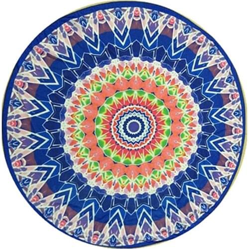 Throw Towel Yoga Mat Decorative Round Beach Towel Indian Mandala Round Elephant Tapestry Wall Hanging Summer Beach New