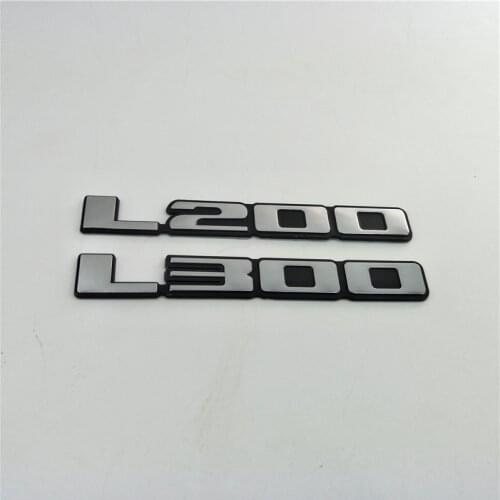 For Mitsubishi Triton L200 L300 Rear Tailgate Logo Emblem Side Fender Sticker Decal Badge Nameplate