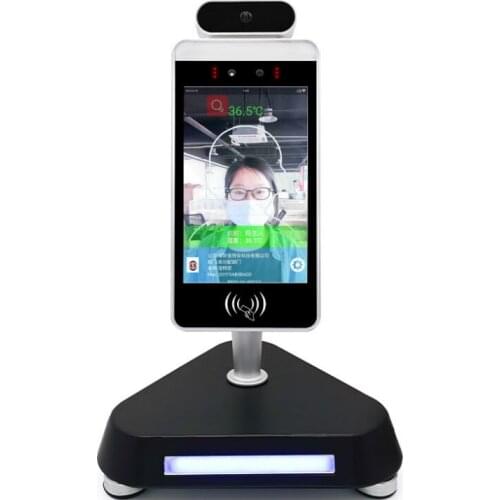 Human Measurement Thermal Camera Body Temperature Sensor 8 Inch Smart Ai Automatically Face Recognition