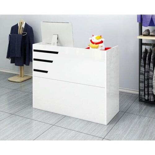 Paint cashier shop front desk clothing shop counter business reception desk