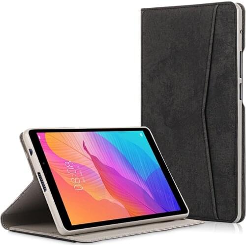 MatePad T8 TPU Leather Case Folio Flip Cover with Wallet Slot for Huawei Matepad T8 2020 Funda Stand Cover