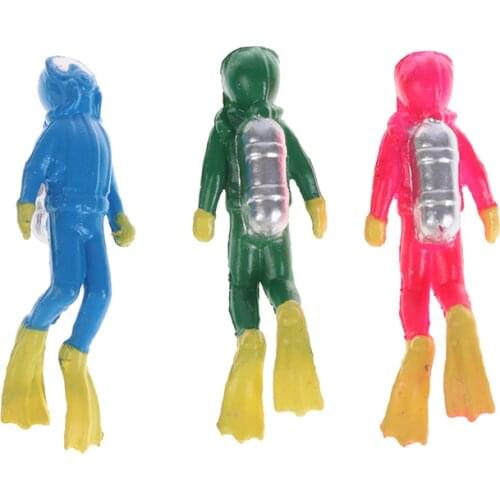 Miniature Oceans Scene Model Figurine Underwater World Sea Explore Diver 3D Doll New