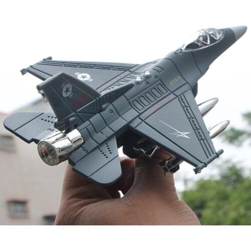 Electronic Sound & Light F16 fighte air force airplane plane Alloy model Military enthusiast collection model kids child gift