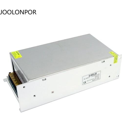 AC to DC Single Output Power Supply Module AC 110V 220V to DC 24V 25A 600W Switching Power Supply for Strip