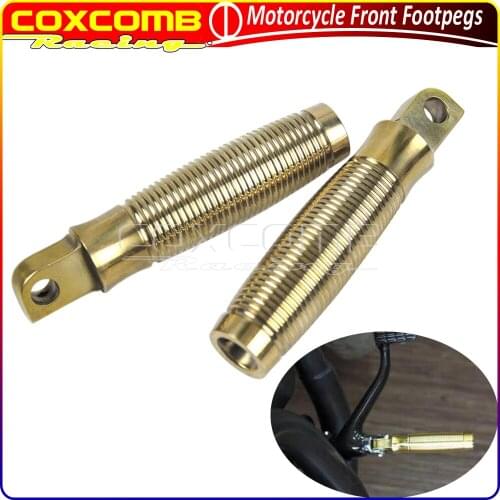 Motorcycle 4-1/4" Beehive Footpegs Foot Rest Universal For Yamaha Honda CB750 XS650 Cafe Racer Chopper Cruisers Custom Foot Peg