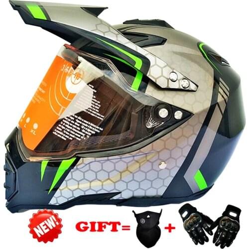Motorcycle cross country helmet racing helmet full helmet motorcycle helmet four seasons helmet gloves mask
