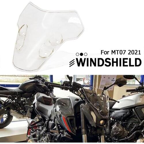 NEW 2021 Motorcycle Accessories Front Screen Sports WindScreen Windshield Deflector For YAMAHA MT07 MT-07 MT 07 mt07