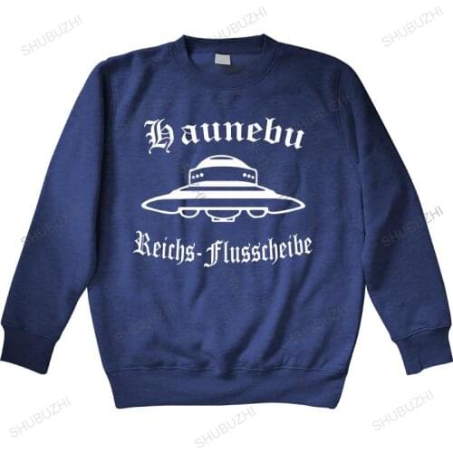 Autumn winter hoodies HAUNEBU hoodies | Reichs-Flugscheibe | Neuschwabenland | Wehrmacht Man crew neck hoodie