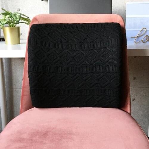 Custog Memory Foam Pillow Seat Cushion Waist Support Back Cushion For Office Chair Orthopedic Health Care Pad Black Special