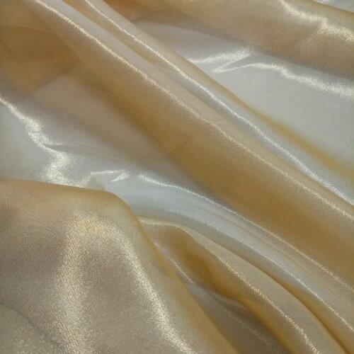 ON SALE cosplay chiffon dress fabric Bronzed fabric shiny fabric bronzing costume DIY