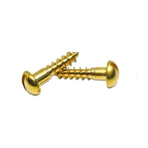 M3.5 Brass Slotted Round Head Screws Pan Self-tapping Wood Bolts 10mm-30mm Length