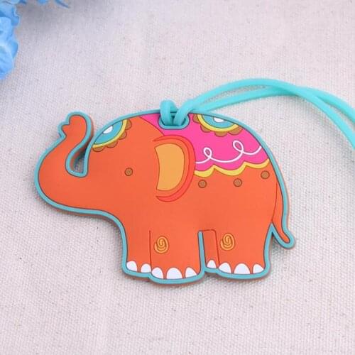 Lucky Elephant Luggage Tag Airplane Bag Tag Baby Shower Wedding Party Favors Giveaways Gifts LX8973
