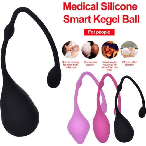 Safe Silicone Smart Ball Kegel Ball Ben Wa Ball Vagina Tighten Exercise Machine Vaginal Geisha Ball Sex Toys for Women