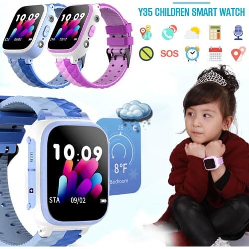 Smart Watch Childrens Sim Card Color Touch Positioning One - Touch SOS Anti - Lost Waterproof For IOS Android For Kid