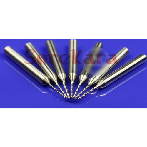 Edge Diameter 0.2mm To 2.5mm Carbide Drill Bits Micro Engraving CNC PCB Hole Saw Carving Tools