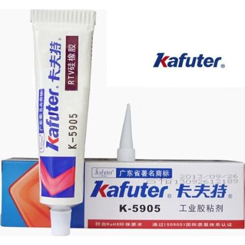 5pcs Kafuter 45g K-5905 lens glue transparent RTV silicone rubber LED lamps waterproof sealant