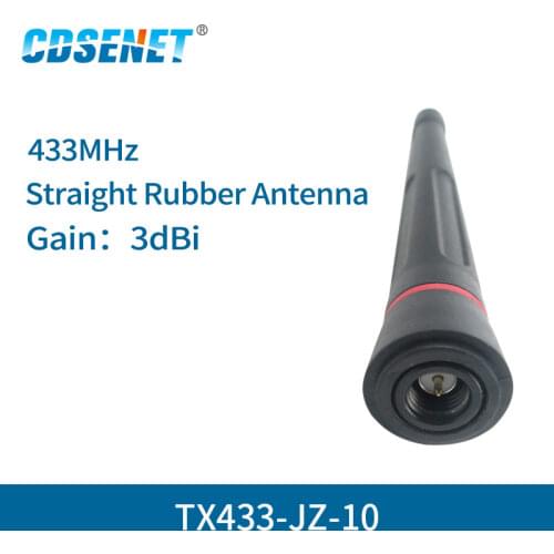 2pc/lot 433MHz Omni Wifi Antenna High Gain 3dBi SMA Male TX433-JZ-10 Omnidirectional 433 mhz fm radio antena