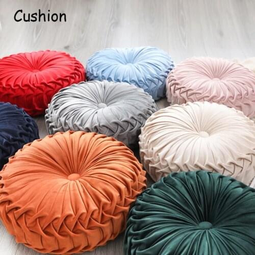 High Quality Chair Seat Cushion Back Cushion Comfortable Thick Stool Butt Office Cushion Round Pumpkin Pillow Fold Wheel Cushion