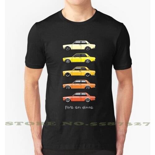 Five 510 B Summer Funny T Shirt For Men Women 1969 69 1970 70 1971 71 1972 72 Datsun Bluebird 510 Sedan Coupe 2 Door 1300 1500