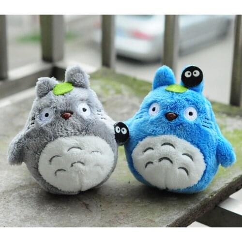 1Pcs Mini 10cm My Neighbor Totoro Plush Toy Kawaii Anime Totoro Keychain , Japan Cat Animals Stuffed Doll For Kid Christmas Gift