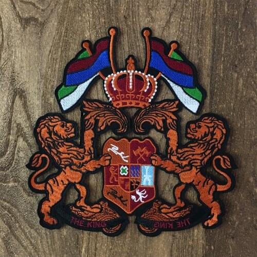 1Pcs Fashion European and American style lion patch on clothes Patches Sewing accessories Applique patches for clothing iron