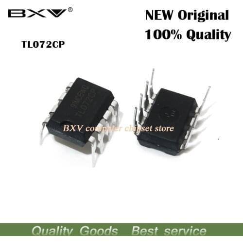 10pcs TL072CN TL072 TL072C TL072CP DIP-8 Operational Amplifiers - Op Amps Dual Low Noise JFET new original IC