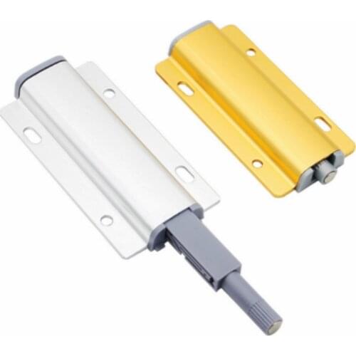 2PC Furniture Cabinet Door Rebound Magnetic Drawer Latch Door Closer Hardware Cabinet Catches Door Stopper for Wardrobe Cupboard