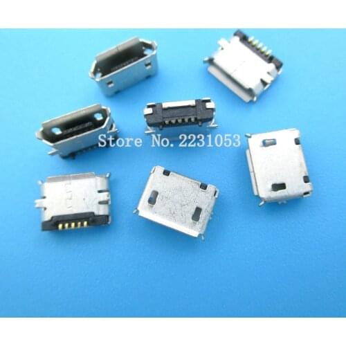 20PCS/LOT New high quality Micro USB Connector Jack Female Type 5Pin MK5P SMT Tail Charging socket PCB Board
