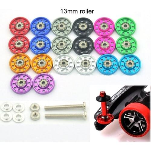 4PCS/8PCS 95301 13mm Guide Roller Bearing Guidewheel Guide Pulley Rollers for Tamiya Mini 4WD Car Model DIY Self-made Parts
