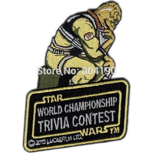 4" Celebration 5 V Bossk Trivia Contest World Embroidered Movie TV Series applique iron on patch
