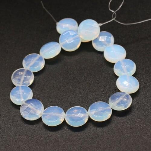 Natural Stone Loose Beads Faceted Agates Crystal Quartz Beads for Jewelry Making DIY Necklace Bracelet Accessory Size 12x12x6mm