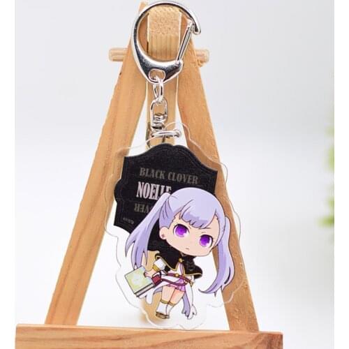 Black Clover Keychain Acrylic Cartoon Keyring Accessories WL0725