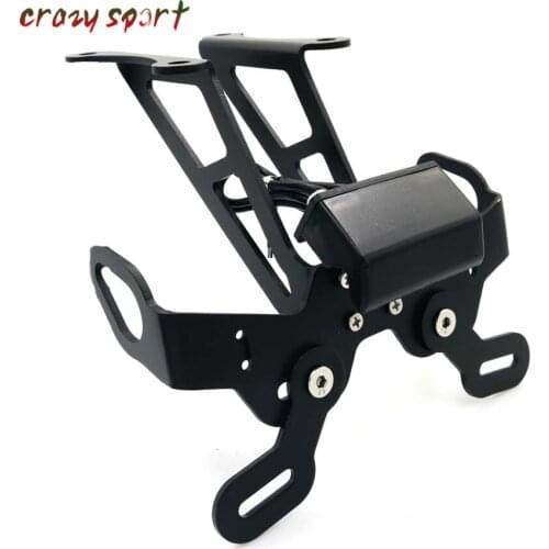 License Plate Holder For YAMAHA FZ1 FZ8 Fazer FZ-1N FZ1N FZ-1 FZ-8 Motorcycle Fender Registration Tail Bracket LED
