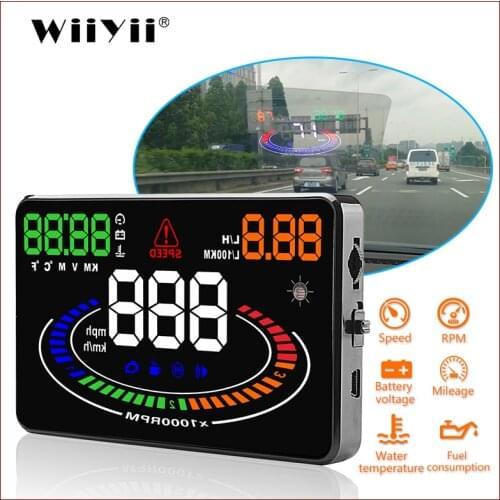 DATONG E300 hud display car HUD OBD2 Voltage Alarm Water Temperature Alarm speedometer windshield Projector car electronicsA