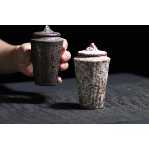 Porcelain Tea Storage Jar Kung Fu Tea Set Accessories Seal Cans Tea Caddies Coffee Beans Canister Caddy cajatea ceramic canister