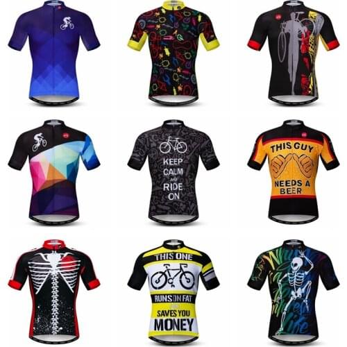 Weimostar Summer Mens Cycling Jersey Shirt Quick Dry Team Sport Riding Bike Jersey MTB Downhill Bicycle Clothing Maillot Ciclis