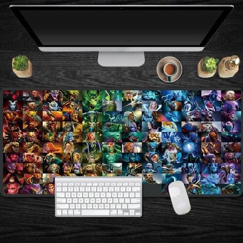 Print Anime Mouse Mat Gaming XL XXL 900x400mm Large Mousepad Gamer Locking Edge Keyboard Mouse Pad Game Speed Mousepad for Dota2