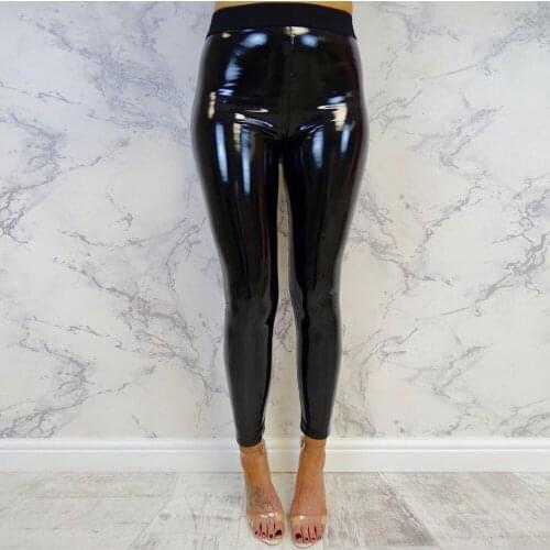 Pu Leather Black Pants Leggings High Waist Women Sexy Elastic Skinny Push Up Leggings Stretch Fitness Jeggings Women Legins New