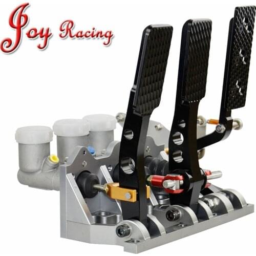 New Style 0.625“/0.7"/0.75“ Master cylinder pump Hydraulic Clutch Bias Floor Mounted CNC Billet Brake Pedal Box kit