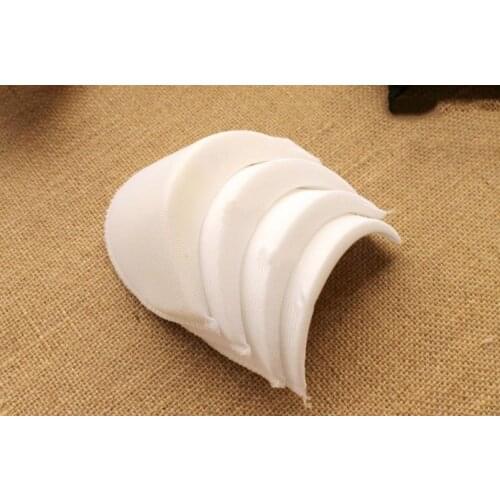 Wholesales 4pair 0.8cm white Soft Pad Shoulder Padding sponge Shoulder Pads Suit/Blazer/Trench Unisex Paddeds Sewing Accessories