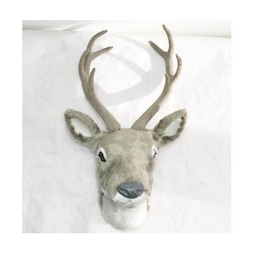 Free shipping plastic deer head decoration