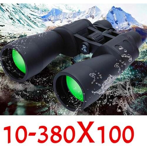 Professional 10-380*100 Telescope Range Zoom Travel HD Powerful Binoculars Camp Hiking Ultra Clear Light Night Vision Telescope