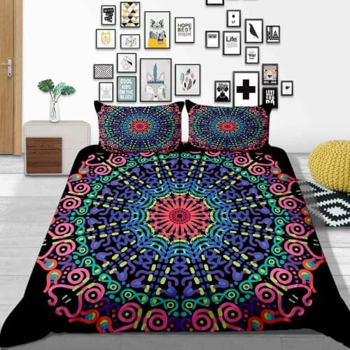 Luxury Mandala Painting Bedding Sets queen size Boho Duvet Cover Set with Pillowcase Full Twin Comforter Bohemian Bed Sets