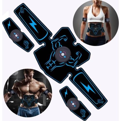 Abdominal Muscle Stimulator Trainer EMS Abs Fitness Equipment Training Gear Muscles Electrostimulator Toner Exercise At Home Gym