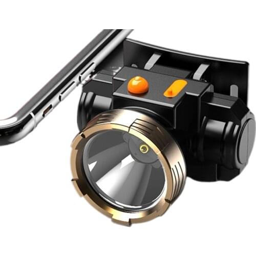 Led headlight glare head-mounted inductive charging small flashlight long-range ultra-bright xenon lamp Night fishing