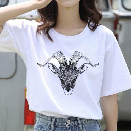 Women summer clothing Special Totem Print T Shirt Women Fashion Short Sleeved Casual Harajuku 90s Tshirt T-Shirt Femme